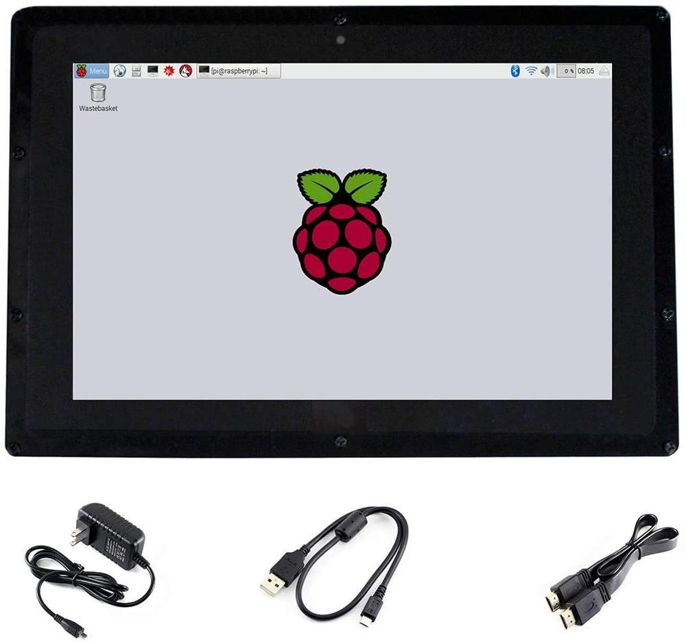 Raspberry Pi 10.1 Inch Capacitive Touch Screen Ips - 라즈베리 파이 3 B/2 B/B+/A+용 10.1인치