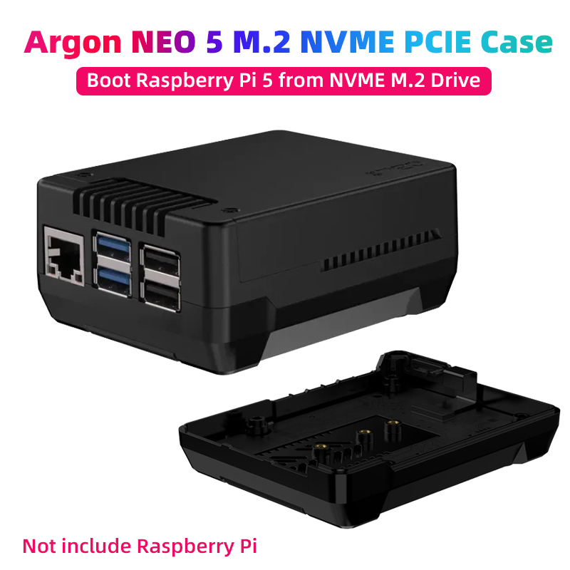 Argon One V3 M.2 Nvme Case - PWM 팬이 포함된 Raspberry Pi 5용