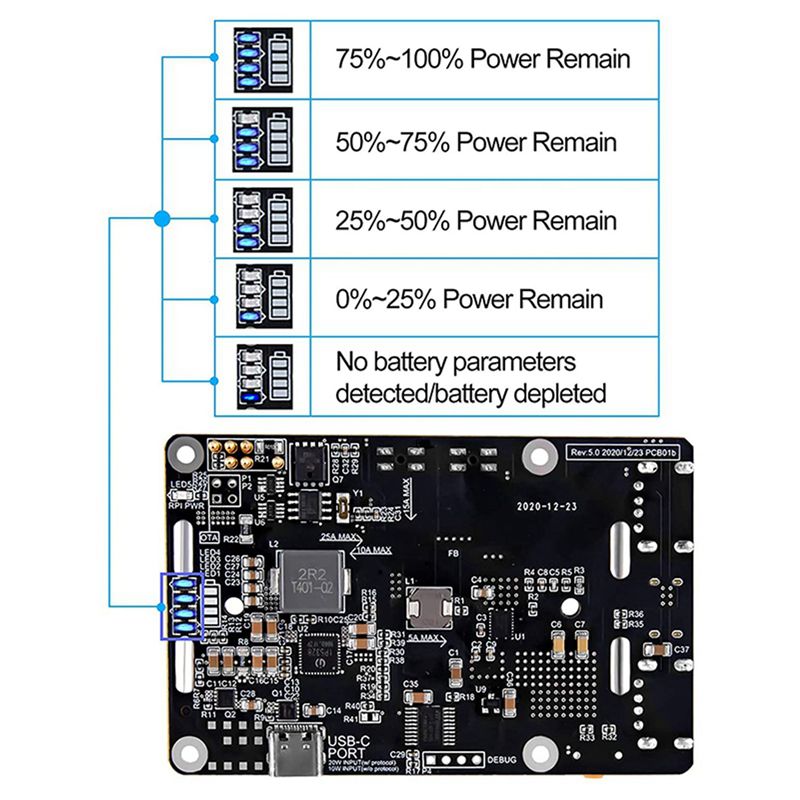 AA08-2X 라즈베리 파이 4 UPS 전원 공급 장치 - Raspberry Pi Uninterrupted Power Supply Ups 18650 리뷰 및 가격